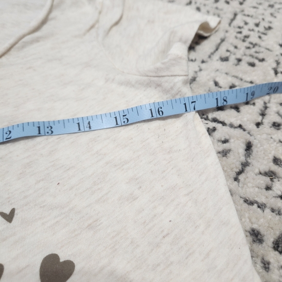 Old Navy Y2K "Love Does No Harm" Top Tree Graphic Tee Rolled Edge V- Neck Med. - Picture 5 of 10